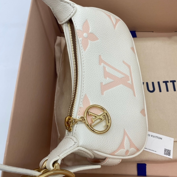 SOLD!!!Louis Vuitton Mini Moon Bicolor Monogram Empreinte Leather - Picture 2 of 15